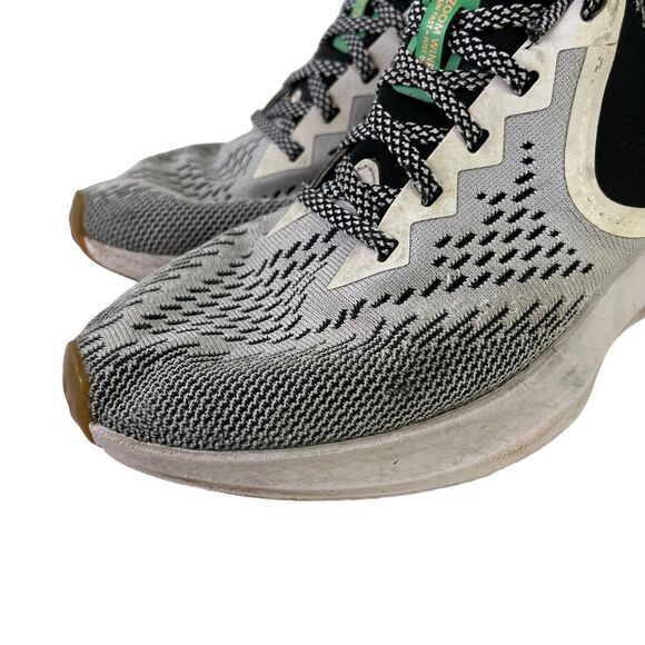 Nike Mens BQ9261-001 Zoom Winflo Black White Running Sneakers Lace Up Shoes 7.5 - Picture 8 of 16